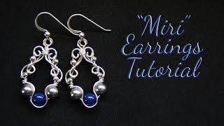 Wire Wrapping Tutorial - "Miri" Earrings - Beginner Friendly Jewelry Project