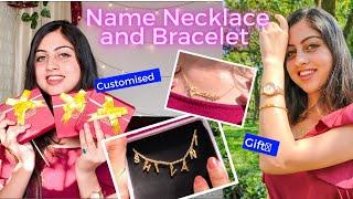Name Necklace Online | My Customized Jewelry | Quality Gift India | Ankx | Shivani Katoch