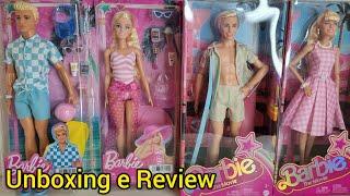 Barbie e Ken dia de Praia X Dia Perfeito do filme | Unboxing e Review: Comparações.