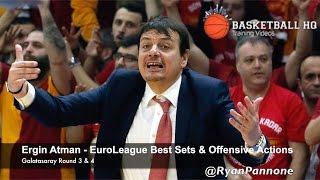 Best EuroLeague Offense sets & actions Ergin Ataman Galatasaray Round 3 & 4