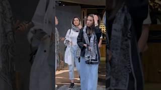 Elegant Iranian Women Shopping in a Luxury Mall