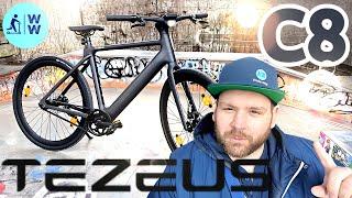 Tezeus C8  15kg leichtes Carbon eBike  Smart Pedelec 25km/h, 250 Watt, 2025