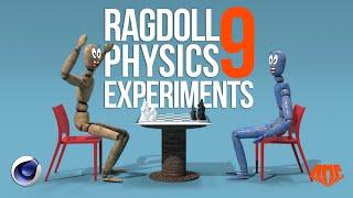 RagDoll Physics Experiments 9 | Physics and Rag Doll fun in Cinema 4D