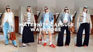 BUILDING A MATERNITY CAPSULE WARDROBE | Stylish Pregnancy Outfit Ideas