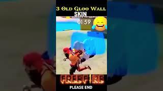 Top 3 old  gloo wall skin in free fire #freefire #shorts video
