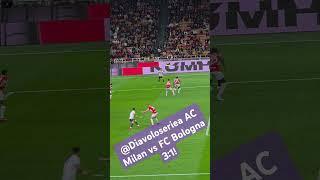 Fikayo Tomori loses the ball in own box! AC Milan vs FC Bologna 3:1! #milanbologna #tomori  #maignan