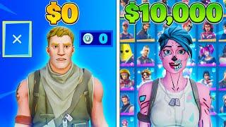 $1 vs $10,000 Fortnite Account in 2024!