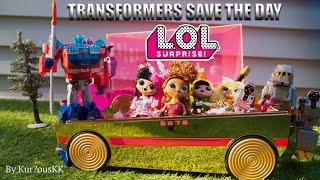 TRANSFORMERS SAVE LOL DOLLS (SERIES), Part - 1 Transformers save the Day, Optimus Prime, Super Sonix