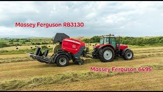 Baling and Wrapping Silage with the Massey Ferguson Setup