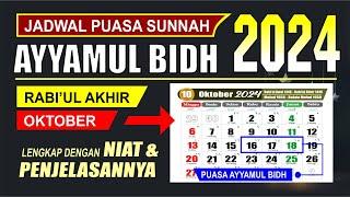 Puasa Ayyamul Bidh bulan Oktober 2024 jatuh pada tanggal berapa - Rabiul Akhir 1446 - Kalender 2024