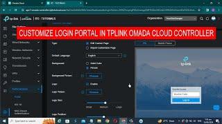 How to Customize Login Portal in TP-Link Omada Cloud Controller | Edit Login Portal in Omada