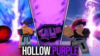 Using HOLLOW PURPLE In Every Single Roblox Anime Games