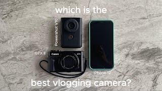 canon powershot V10 vs G7X II vs iPhone 12