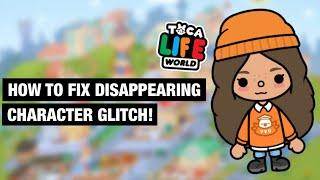 HOW TO FIX DISAPPEARING CHARACTER GLITCH! || first video ||