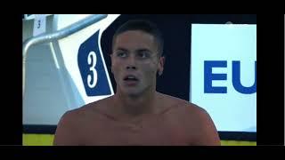 100m freestyle world record David Popovici European Championships Rome 2022