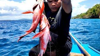 setelah badai Spot ini dihuni Ikan Kakap Merah, sekali strike naik 2 ekor ikan