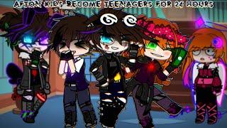 Afton Kids become Teenagers for 24 hours // FNaF // Sparkle_Aftøn