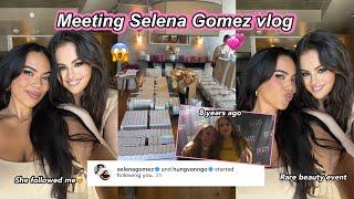 I MET SELENA GOMEZ!! She followed me, Rare Beauty and BTS!