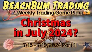 Christmas in July 2024? | [Weekly Trading Game Plan] 7/15 – 7/19/24 | Part 1