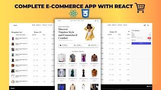 Create Complete E-commerce Website Using React JS | React JS Ecommerce Website