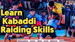 Learn Kabaddi Raiding Skills | Top 10 Best Kabaddi Raids | Junior Kabaddi State Level Matches ||Hit