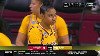 🫣 JuJu Watkins ELBOWED In The FACE, Intentional Foul Called | NCAA Tournament, USC Trojans vs Kansas