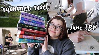 SUMMER RESET  [June TBR, unhauling, seasonal favorites, cleaning, content planning]