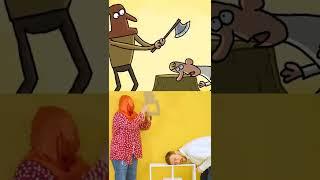 The King - Frame Order Cartoon Box Parody - Hilarious Cartoons #Shorts