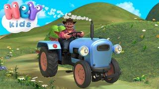 Volt egy traktor a tanyán  Traktoros mese | HeyKids - Gyerekdalok és Mondókák