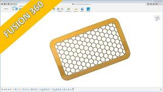 Hexagon Grill - "easy" - Fusion 360 Training -Part Design