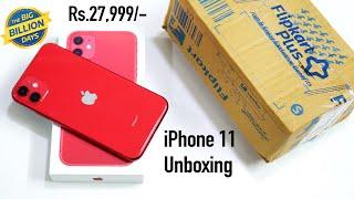 iPhone 11 Unboxing Flipkart Big Billion Days Sale Unit | Just For Rs.27,999