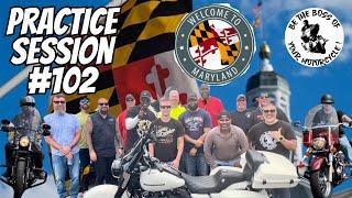 Practice Session #102 - MARYLAND - Advanced Slow Speed Motorcycle Riding Skills