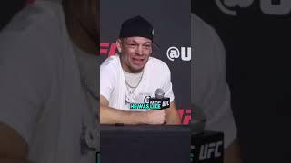 Nate Diaz gets high on Khamzat Chimaev #ufc #shorts