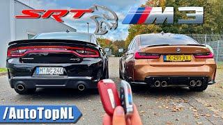 DODGE Charger HELLCAT vs BMW M3 G80 | REVIEW on AUTOBAHN [NO SPEED LIMIT] by AutoTopNL