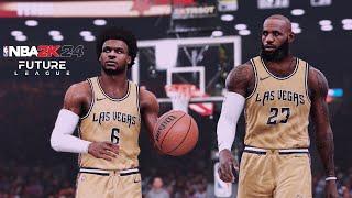Bronny and King James Team Up in Vegas! | NBA 2K24 Future League Mode | Hawks vs. Venom