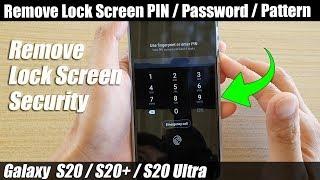 Galaxy S20/S20+: How to Remove Lock Screen PIN / Password / Pattern