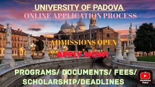 Direct Apply to University of Padua 2023, ITALY l Application Procedure | Study in Italy 2023