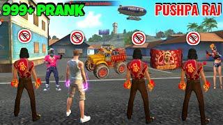 PUSHPA RAJ Squad Doing NO INTERNET PRANK  Cs Ranked - 999+ Prank  Garena Free Fire  Y GAMING