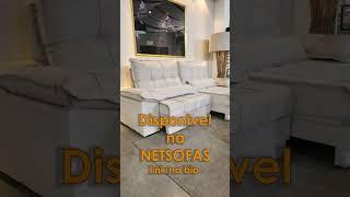 Sofá Colosso, disponível na NETSOFAS #sofa #sofáretrátil #viral #conforto