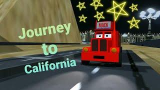 Mack journey To California,Pixar's Cars