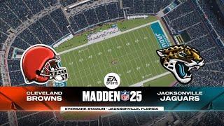 Browns vs Jaguars Week 2 Simulation (Madden 25 PS5)