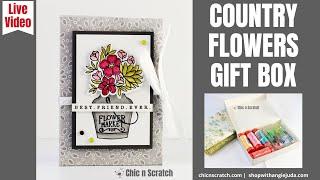Country Flowers Gift Box