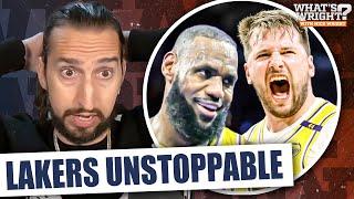 Knicks-Lakers Reaction: LeBron & Luka get 8TH STRAIGHT WIN + Barkley GOES OFF | Nick Wright NBA