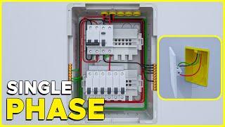 Explanation of single phase electricity in the home - energy meter wiring diagram part 2