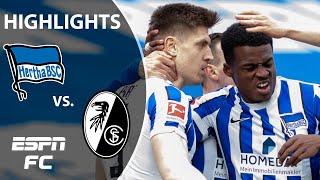 Krzysztof Piatek lifts Hertha Berlin out of drop zone in Freiburg win | ESPN FC Bundesliga Highlight