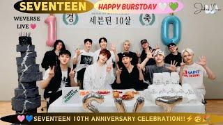 (ALL SUB) SEVENTEEN WEVERSE :)HAPPY SVT's DAY(05.26.25)10TH YEAR ANNIVERSARY 세븐틴 10살 #weverse