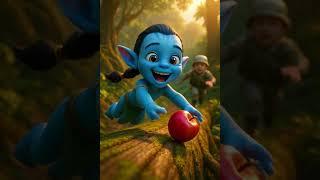 Avatar Running Away with An Apple and being chased by a soldier