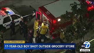 Questions remain after teen shot outside Ralphs in Granada Hills