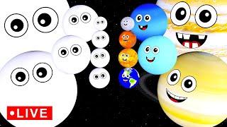 Planet Comparison for kids 🪐 | Planet video | How Many Moons Does Each Planet Have | Top 10 Moons