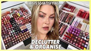 Declutter ️ + AESTHETIC LIPSTICK ORGANISATION!  Lip Pencils, Lipsticks, Lip Gloss & More!